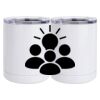 10 oz. White Stainless Steel Short Tumbler Thumbnail
