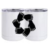 10 oz. White Stainless Steel Short Tumbler Thumbnail