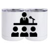 10 oz. White Stainless Steel Short Tumbler Thumbnail
