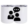 10 oz. White Stainless Steel Short Tumbler Thumbnail