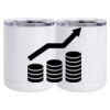 10 oz. White Stainless Steel Short Tumbler Thumbnail