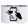 10 oz. White Stainless Steel Short Tumbler Thumbnail