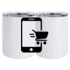 10 oz. White Stainless Steel Short Tumbler Thumbnail