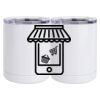 10 oz. White Stainless Steel Short Tumbler Thumbnail