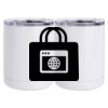 10 oz. White Stainless Steel Short Tumbler Thumbnail