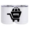 10 oz. White Stainless Steel Short Tumbler Thumbnail