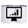 10 oz. White Stainless Steel Short Tumbler Thumbnail