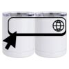 10 oz. White Stainless Steel Short Tumbler Thumbnail