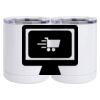 10 oz. White Stainless Steel Short Tumbler Thumbnail