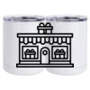 10 oz. White Stainless Steel Short Tumbler Thumbnail