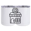 10 oz. White Stainless Steel Short Tumbler Thumbnail