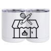 10 oz. White Stainless Steel Short Tumbler Thumbnail