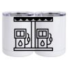 10 oz. White Stainless Steel Short Tumbler Thumbnail