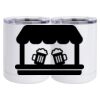 10 oz. White Stainless Steel Short Tumbler Thumbnail