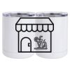 10 oz. White Stainless Steel Short Tumbler Thumbnail