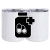 10 oz. White Stainless Steel Short Tumbler Thumbnail