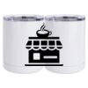 10 oz. White Stainless Steel Short Tumbler Thumbnail