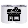 10 oz. White Stainless Steel Short Tumbler Thumbnail