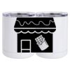 10 oz. White Stainless Steel Short Tumbler Thumbnail