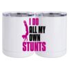 10 oz. White Stainless Steel Short Tumbler Thumbnail