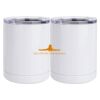 10 oz. White Stainless Steel Short Tumbler Thumbnail