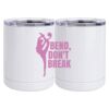 10 oz. White Stainless Steel Short Tumbler Thumbnail