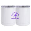 10 oz. White Stainless Steel Short Tumbler Thumbnail