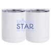 10 oz. White Stainless Steel Short Tumbler Thumbnail