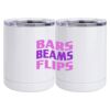 10 oz. White Stainless Steel Short Tumbler Thumbnail