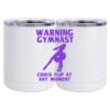 10 oz. White Stainless Steel Short Tumbler Thumbnail