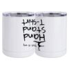 10 oz. White Stainless Steel Short Tumbler Thumbnail