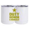 10 oz. White Stainless Steel Short Tumbler Thumbnail