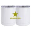 10 oz. White Stainless Steel Short Tumbler Thumbnail