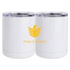 10 oz. White Stainless Steel Short Tumbler Thumbnail