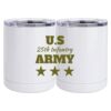 10 oz. White Stainless Steel Short Tumbler Thumbnail