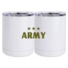 10 oz. White Stainless Steel Short Tumbler Thumbnail