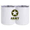 10 oz. White Stainless Steel Short Tumbler Thumbnail