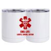 10 oz. White Stainless Steel Short Tumbler Thumbnail