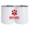 10 oz. White Stainless Steel Short Tumbler Thumbnail
