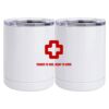 10 oz. White Stainless Steel Short Tumbler Thumbnail