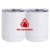 10 oz. White Stainless Steel Short Tumbler Thumbnail