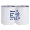10 oz. White Stainless Steel Short Tumbler Thumbnail