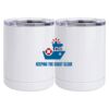 10 oz. White Stainless Steel Short Tumbler Thumbnail
