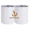 10 oz. White Stainless Steel Short Tumbler Thumbnail