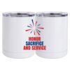 10 oz. White Stainless Steel Short Tumbler Thumbnail