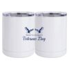 10 oz. White Stainless Steel Short Tumbler Thumbnail