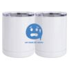 10 oz. White Stainless Steel Short Tumbler Thumbnail