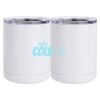 10 oz. White Stainless Steel Short Tumbler Thumbnail