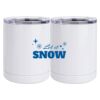 10 oz. White Stainless Steel Short Tumbler Thumbnail