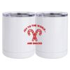 10 oz. White Stainless Steel Short Tumbler Thumbnail
